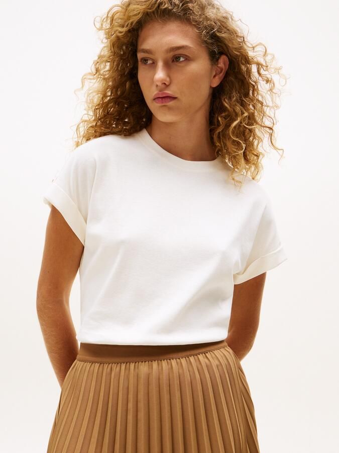 Tommy Hilfiger Shirt met korte mouwen GOLD BUTTON MDRN C-NK SS TEE - Foto 4