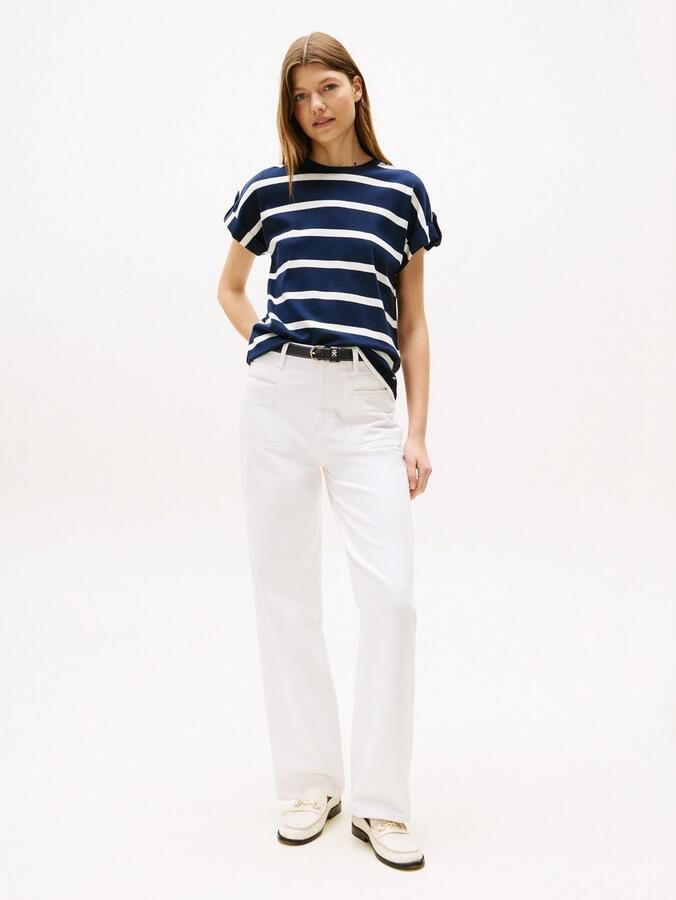 Tommy Hilfiger Shirt met korte mouwen GOLD BUTTON MDRN C-NK SS TEE - Foto 2