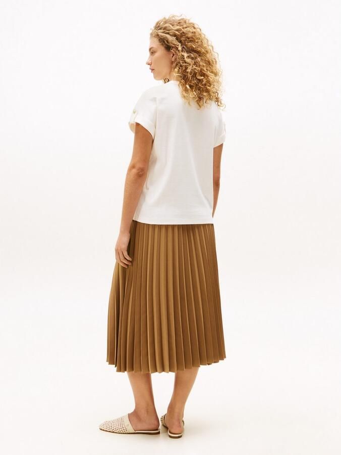 Tommy Hilfiger Shirt met korte mouwen GOLD BUTTON MDRN C-NK SS TEE - Foto 3