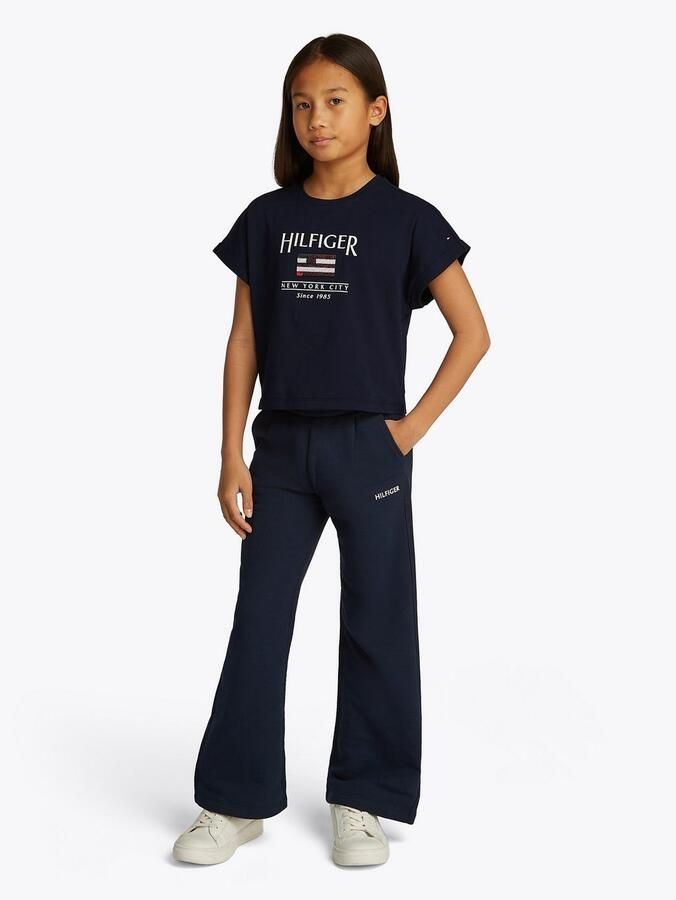 Tommy Hilfiger Shirt met korte mouwen HILFIGER SEQUINS FLAG TEE SS met pailletten met logo-print - Foto 5