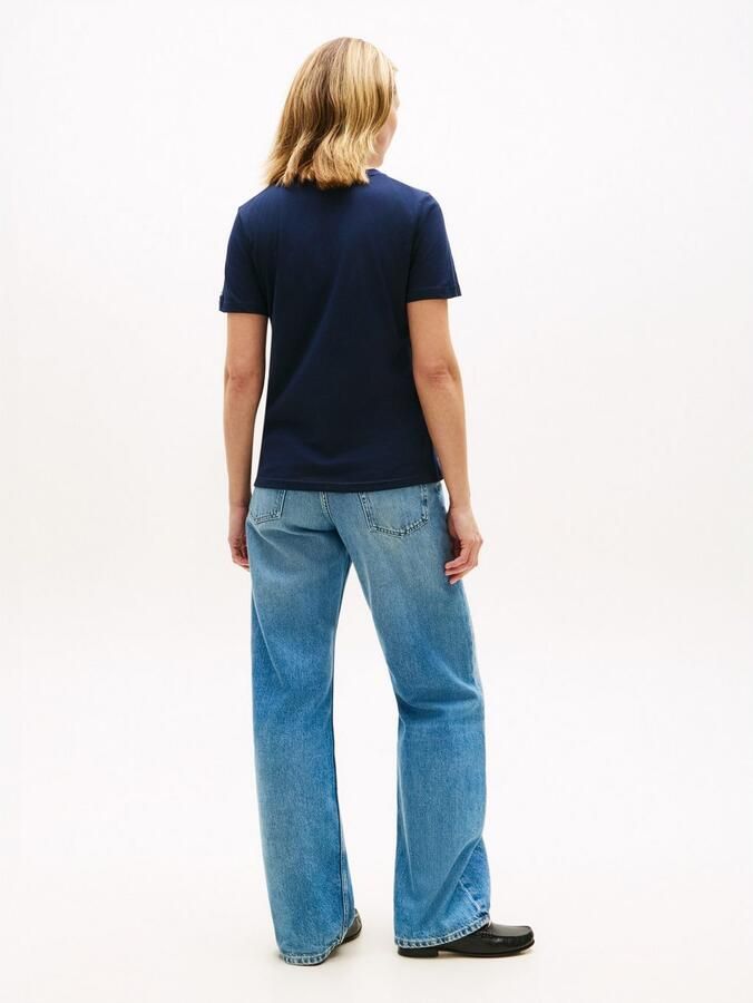 Tommy Hilfiger Shirt met korte mouwen REG CORP LOGO C-NK met logo en borduursel - Foto 15