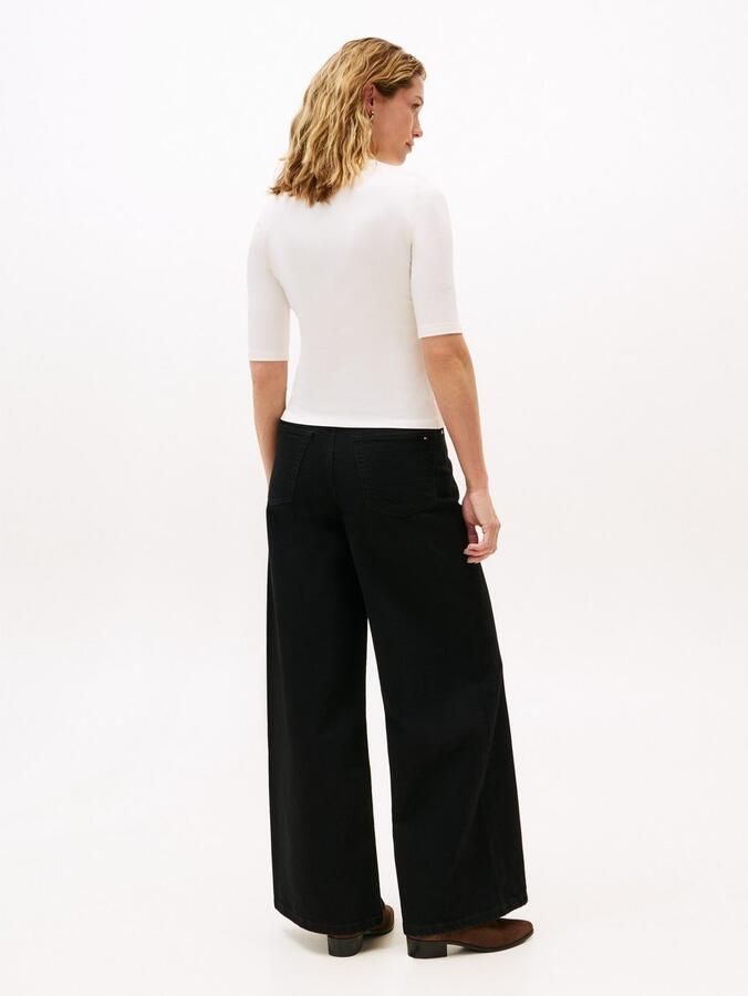 Tommy Hilfiger Shirt met korte mouwen SLIM 5X2 RIB C-NK 1 2 SLV met ronde hals en ribstructuur - Foto 3