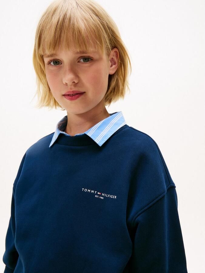 Tommy Hilfiger Shirt met lange mouwen en broek MINI CORP C-NECK SWEATSHIRT SET (2-delig) - Foto 4