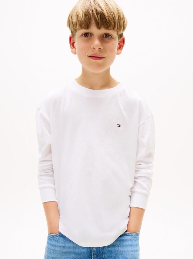 Tommy Hilfiger Shirt met lange mouwen ESSENTIAL T-SHIRT LS voor kinderen tot 16 jaar merklogo - Foto 7