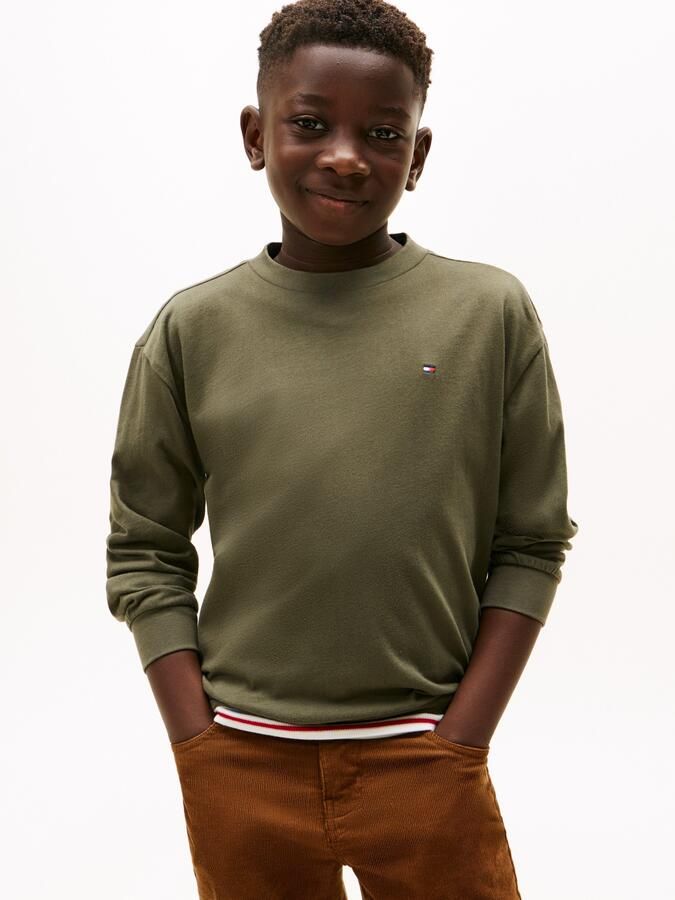 Tommy Hilfiger Shirt met lange mouwen ESSENTIAL T-SHIRT LS voor kinderen tot 16 jaar merklogo - Foto 7
