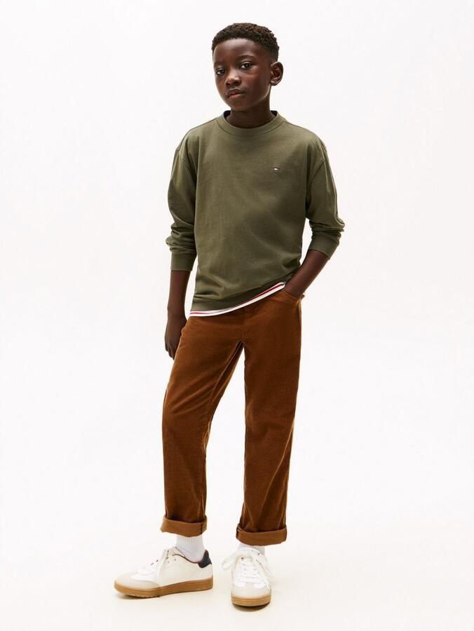 Tommy Hilfiger Shirt met lange mouwen ESSENTIAL T-SHIRT LS voor kinderen tot 16 jaar merklogo - Foto 5