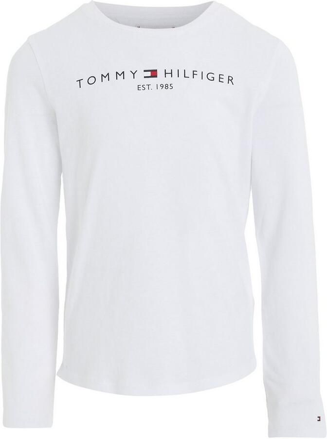 Tommy Hilfiger longsleeve van biologisch katoen wit Meisjes Katoen (biologisch) Ronde hals 128 - Foto 10