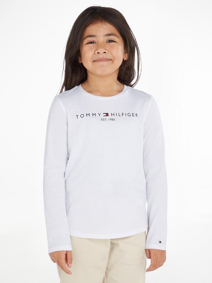 Tommy Hilfiger longsleeve van biologisch katoen wit Meisjes Katoen (biologisch) Ronde hals 128 - Foto 15