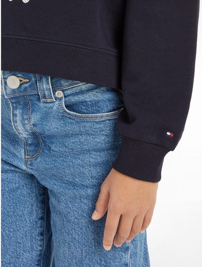 Tommy Hilfiger Shirt met lange mouwen HILFIGER NY EMBROIDERED CREWNECK Kinderen tot 16 jaar met logostiksel - Foto 3