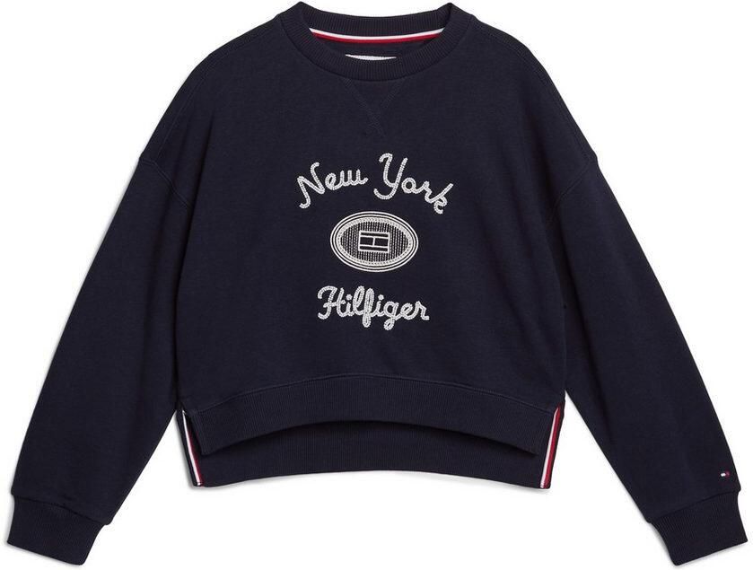 Tommy Hilfiger Shirt met lange mouwen HILFIGER NY EMBROIDERED CREWNECK Kinderen tot 16 jaar met logostiksel - Foto 8