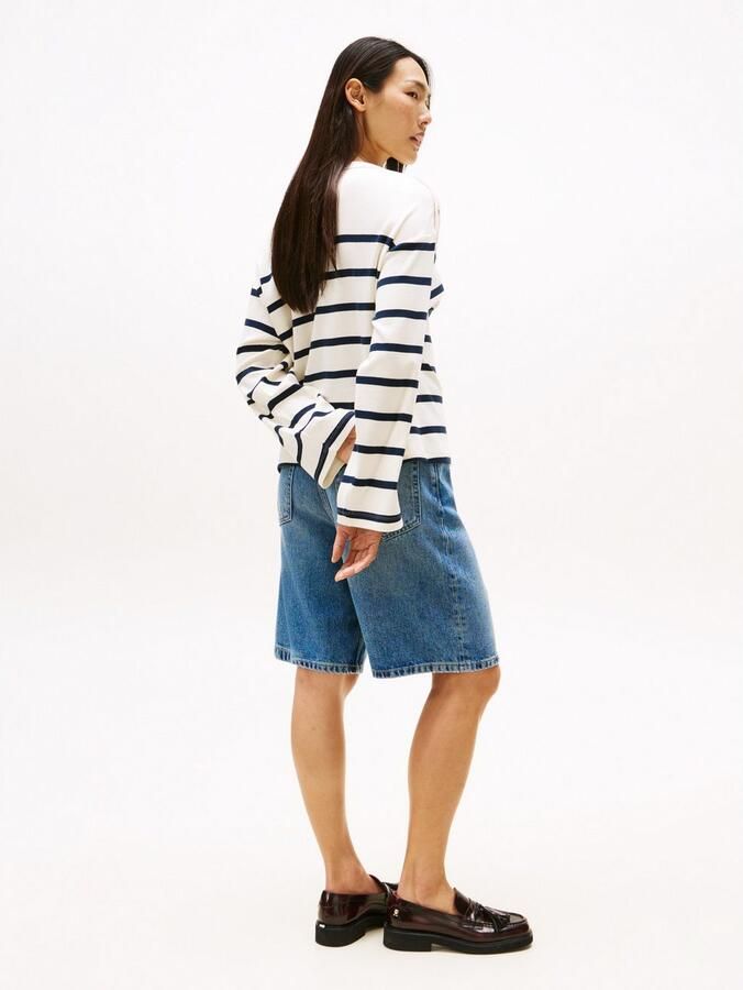 Tommy Hilfiger Shirt met lange mouwen LWK GOLD BUTTON BOAT-NK LS TEE - Foto 2