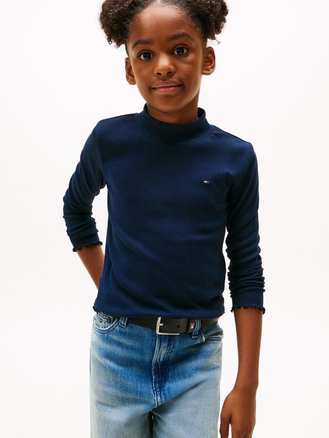 Tommy Hilfiger Shirt met lange mouwen MOCK NECK TOP LS Kinderen tot 16 jaar - Foto 5