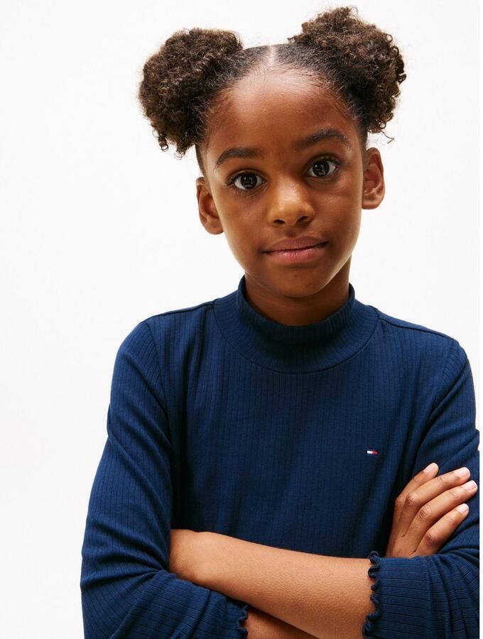Tommy Hilfiger Shirt met lange mouwen MOCK NECK TOP LS Kinderen tot 16 jaar - Foto 2