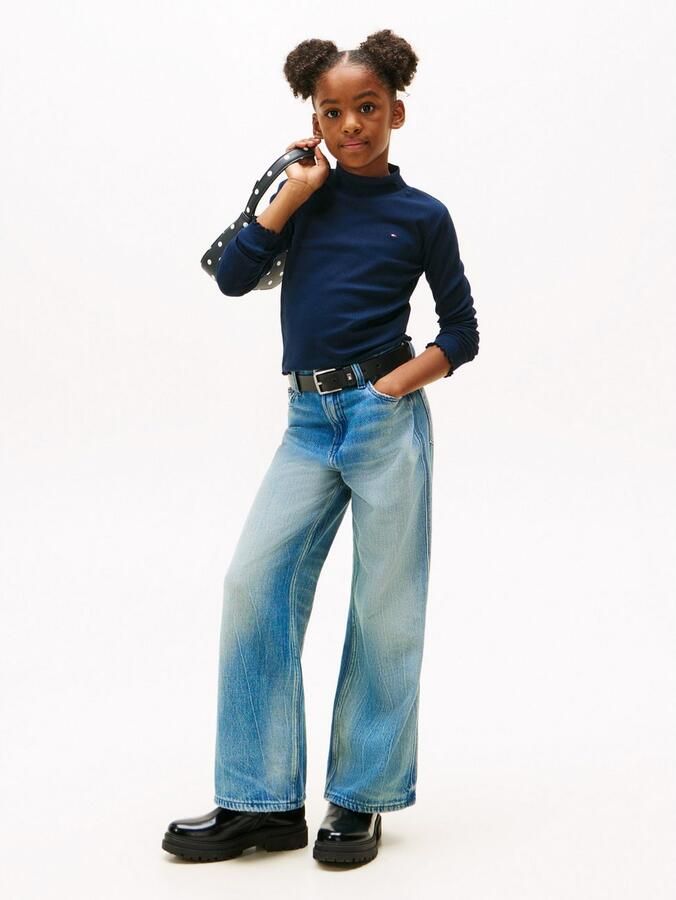Tommy Hilfiger Shirt met lange mouwen MOCK NECK TOP LS Kinderen tot 16 jaar - Foto 3