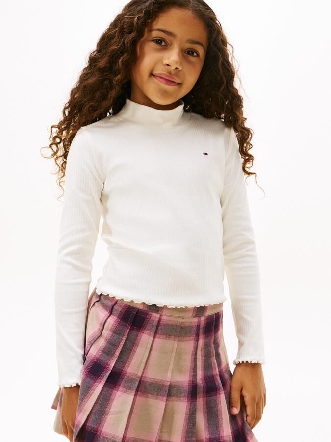 Tommy Hilfiger Shirt met lange mouwen MOCK NECK TOP LS Kinderen tot 16 jaar - Foto 6
