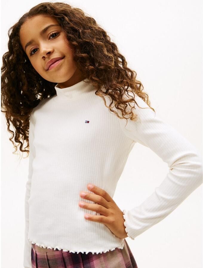 Tommy Hilfiger Shirt met lange mouwen MOCK NECK TOP LS Kinderen tot 16 jaar - Foto 3