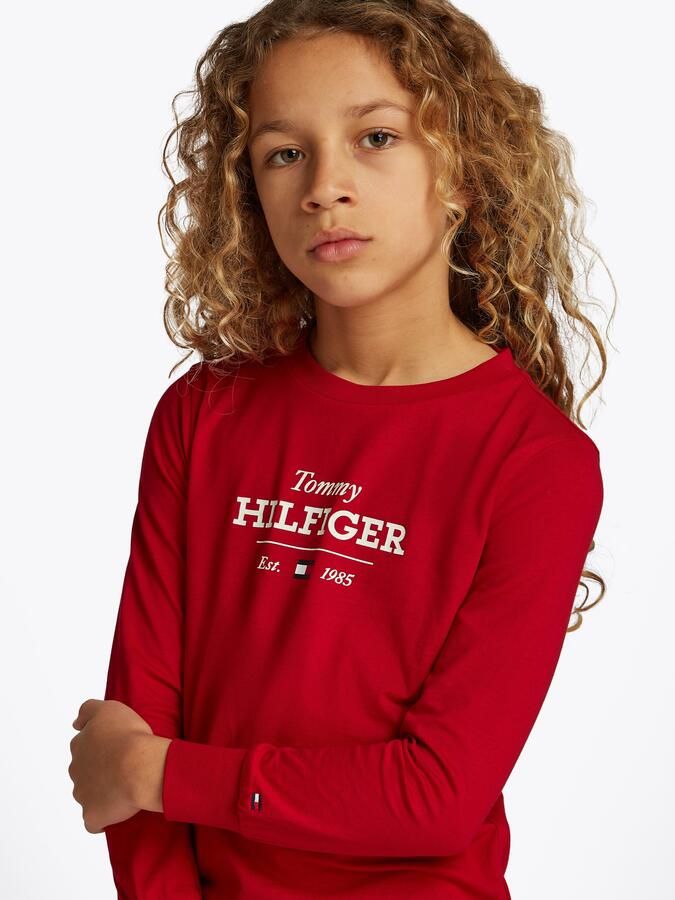 Tommy Hilfiger Shirt met lange mouwen MONOTYPE 1985 REG TEE LS - Foto 4