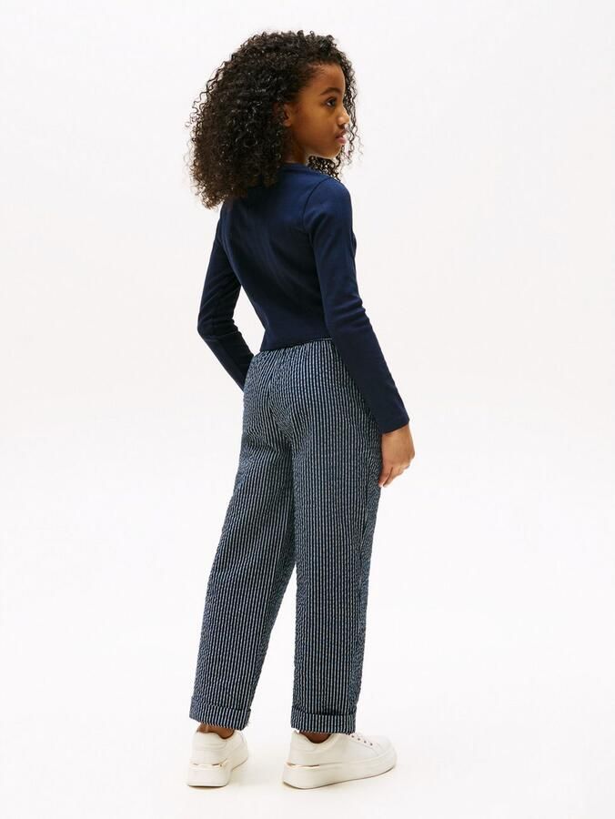 Tommy Hilfiger Shirt met lange mouwen POINTELLE TOP LS voor kinderen tot 16 jaar met logo-print - Foto 4