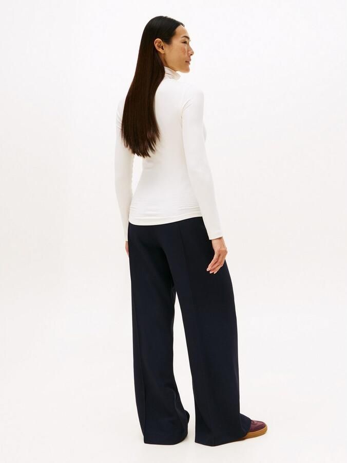 Tommy Hilfiger Shirt met lange mouwen SLIM 5X2 RIB ROLL-NK LS in een geribde structuur - Foto 3