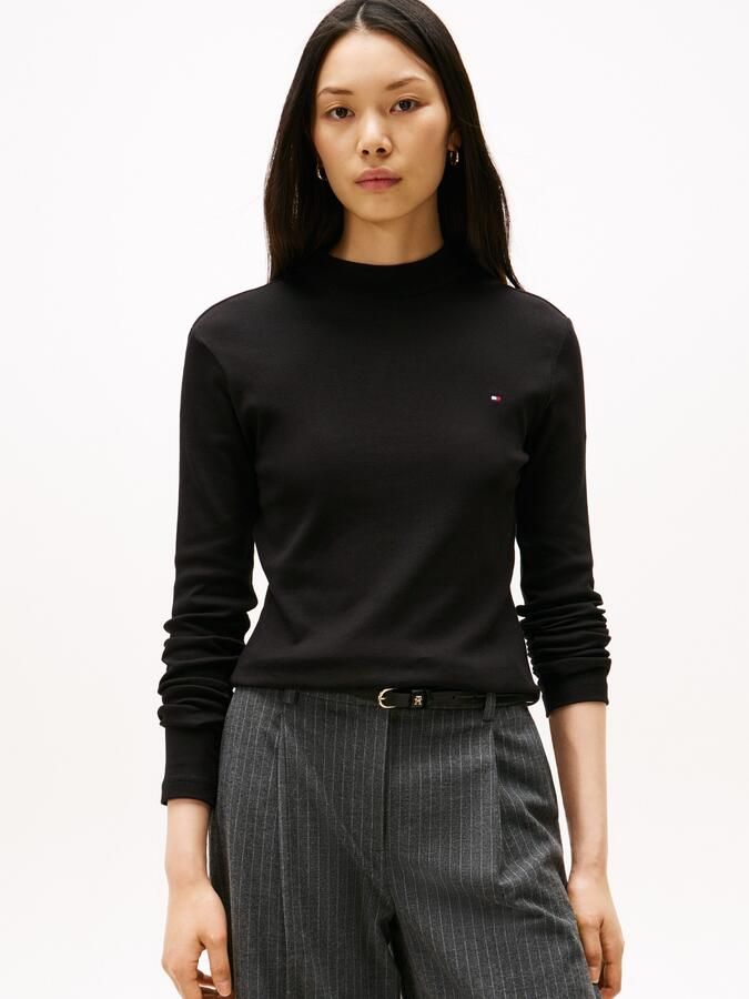 Tommy Hilfiger Slim fit shirt met lange mouwen van puur katoen - Foto 5