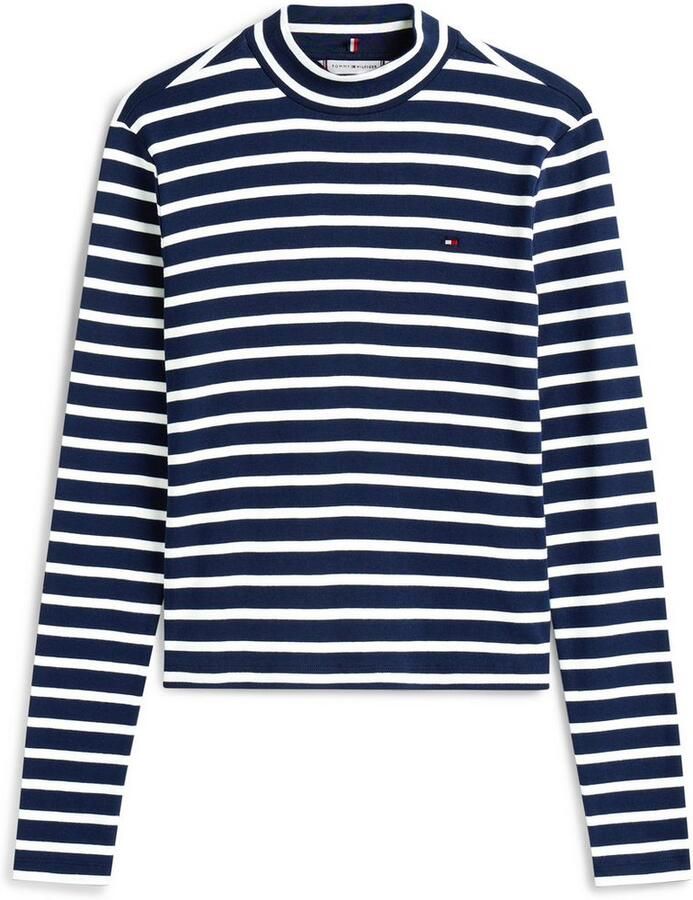 Tommy Hilfiger Slim fit shirt met lange mouwen van puur katoen