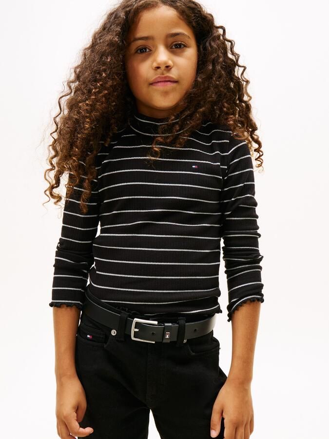 Tommy Hilfiger Shirt met lange mouwen SPARKLE STRIPE MOCK NECK L S - Foto 6