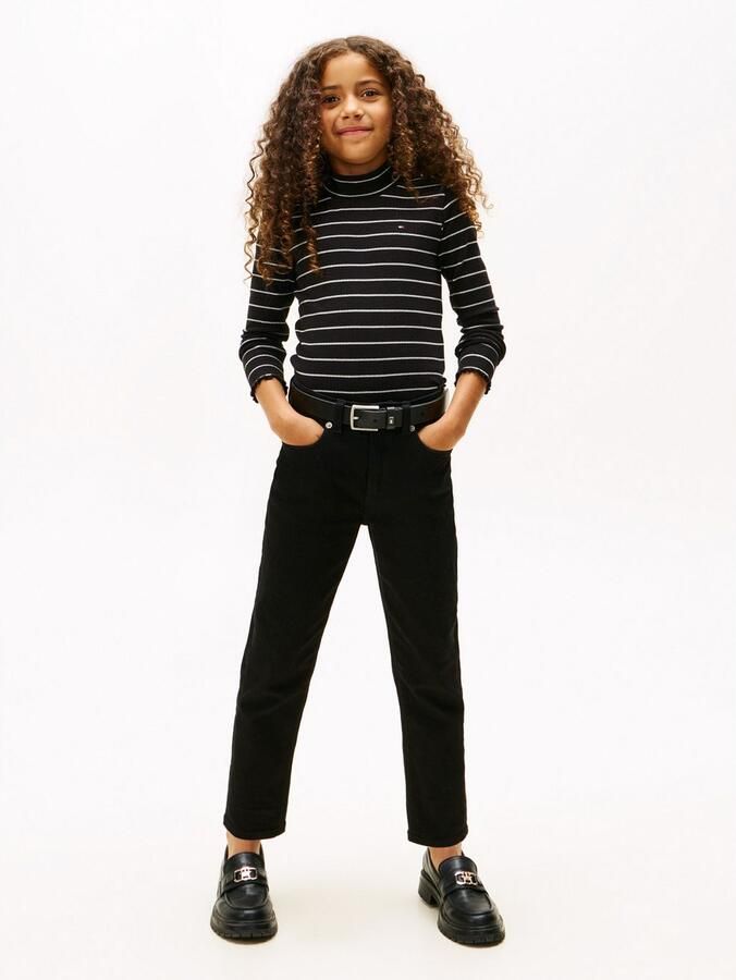 Tommy Hilfiger Shirt met lange mouwen SPARKLE STRIPE MOCK NECK L S - Foto 4
