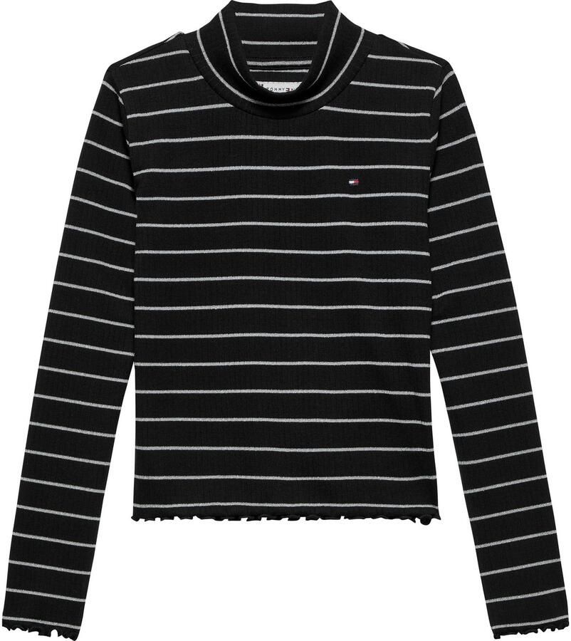 Tommy Hilfiger Shirt met lange mouwen SPARKLE STRIPE MOCK NECK L S - Foto 2