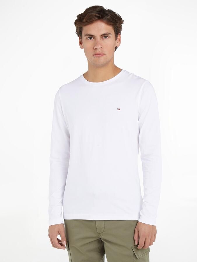 Tommy Hilfiger Slim fit shirt met lange mouwen en geborduurd logo model 'Tretch' - Foto 5