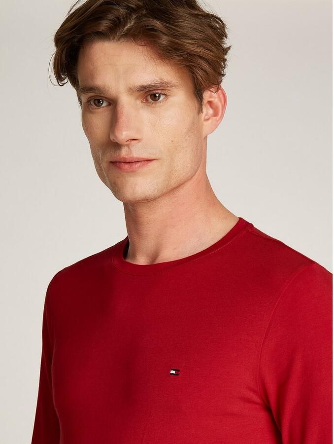 Tommy Hilfiger Shirt met lange mouwen STRETCH SLIM FIT LONG SLEEVE - Foto 4