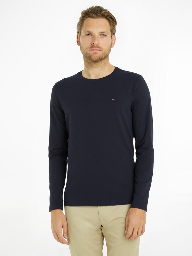 Tommy Hilfiger Extra slim fit shirt met lange mouwen en labelstitching