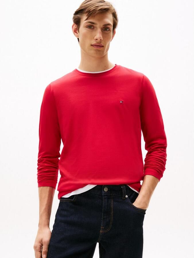 Tommy Hilfiger Shirt met lange mouwen STRETCH SLIM FIT LONG SLEEVE - Foto 7