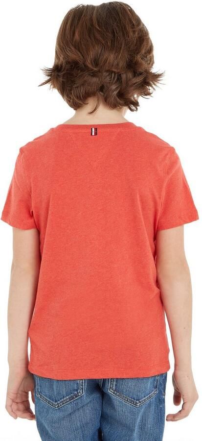 Tommy Hilfiger Shirt met ronde hals BOYS BASIC CN KNIT S S met -merklabel - Foto 4