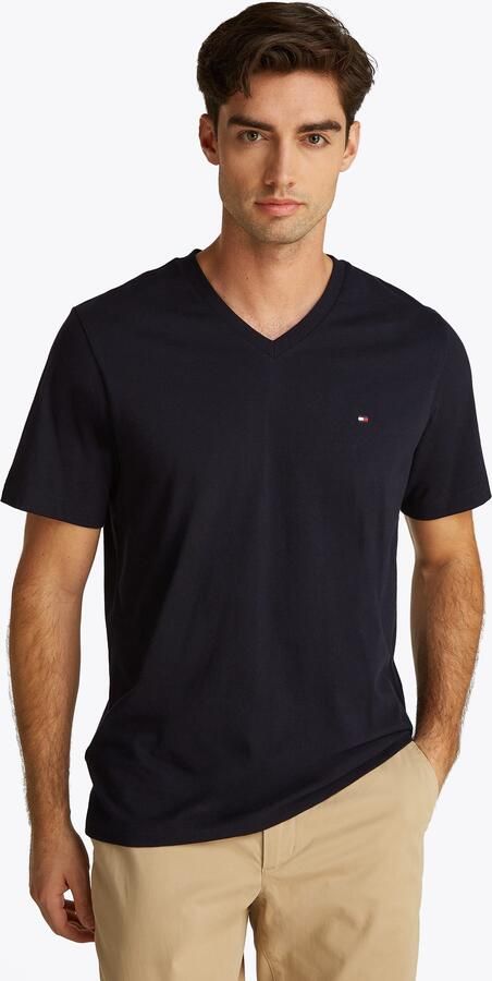 Tommy Hilfiger Shirt met V-hals ESSENTIAL V-NECK TEE met V-hals en merklabel - Foto 12