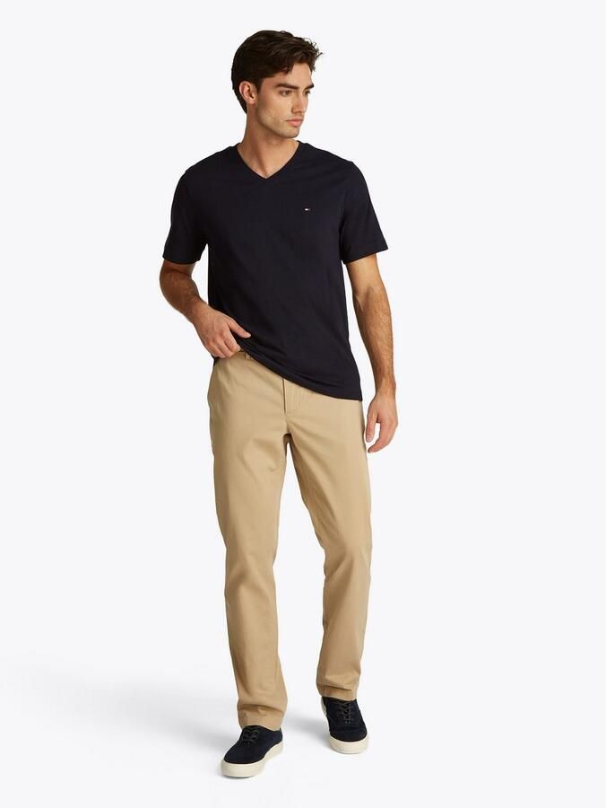 Tommy Hilfiger Shirt met V-hals ESSENTIAL V-NECK TEE met V-hals en merklabel - Foto 5