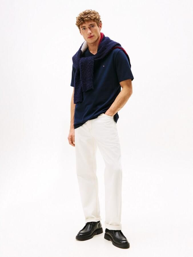 Tommy Hilfiger Shirt met V-hals ESSENTIAL V-NECK TEE met V-hals en merklabel - Foto 11