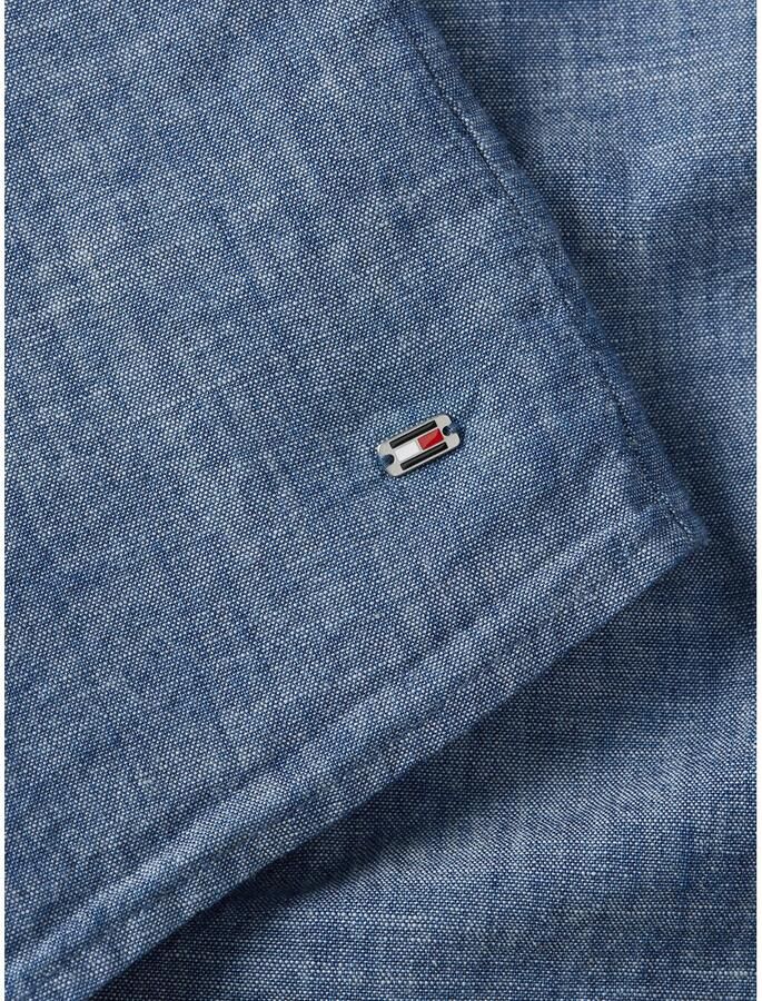 Tommy Hilfiger Shirtblouse CHAMBRAY RUFFLE RELAXED SHIRT met ruches chambray kwaliteit - Foto 2