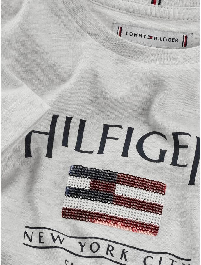 Tommy Hilfiger Shirtjurk HILFIGER SEQUINS FLAG TEE DRESS - Foto 2