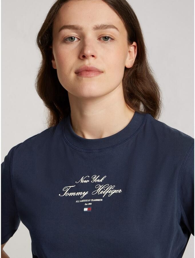 Tommy Hilfiger Shirtjurk REG SCRIPT TEE DRESS SS