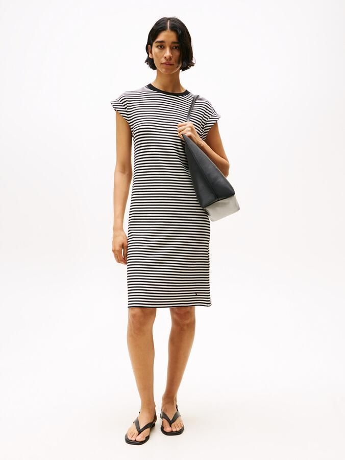 Tommy Hilfiger Shirtjurk RIB SHORT REG TEE DRS - Foto 4