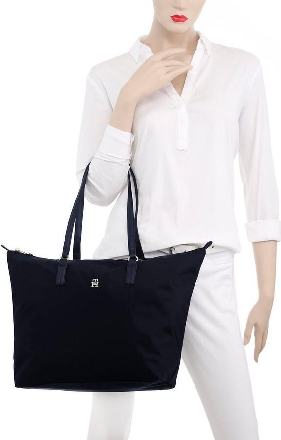 Tommy Hilfiger Tote bag met labelapplicatie model 'POPPY' - Foto 3