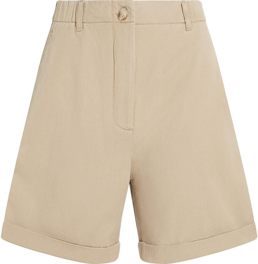 Tommy Hilfiger Regular fit korte chino van een mix van lyocell en katoen - Foto 1