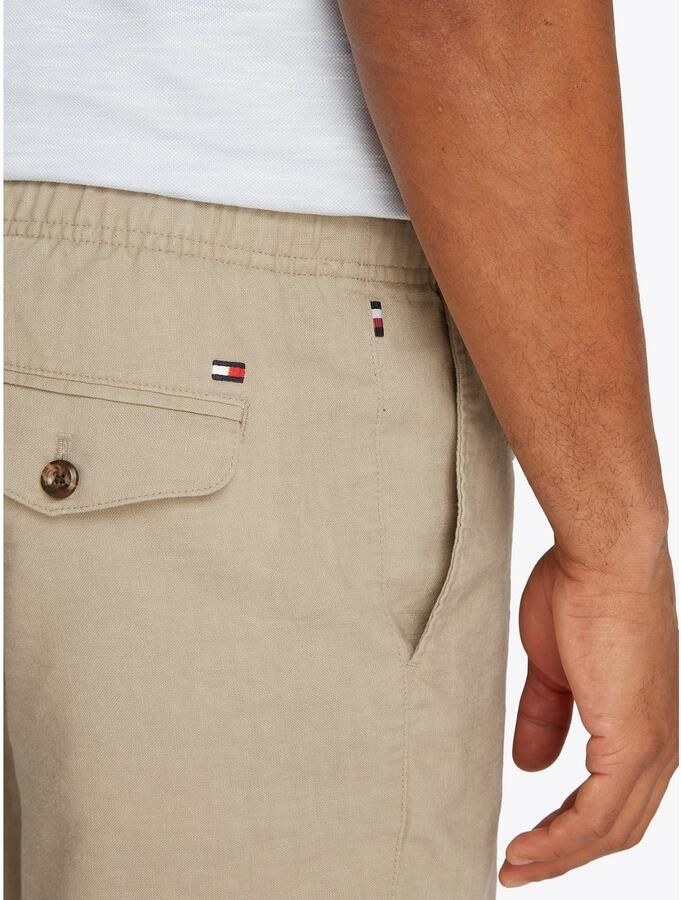 Tommy Hilfiger Korte relaxed fit broek van linnenmix - Foto 2