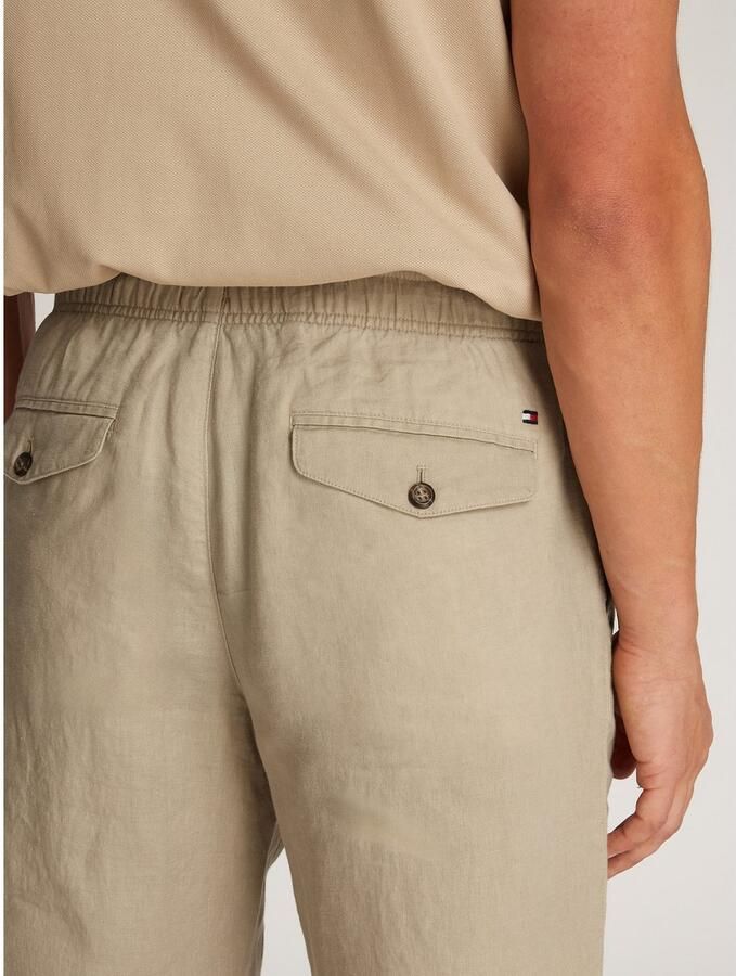 Tommy Hilfiger Korte relaxed fit broek van linnenmix - Foto 3