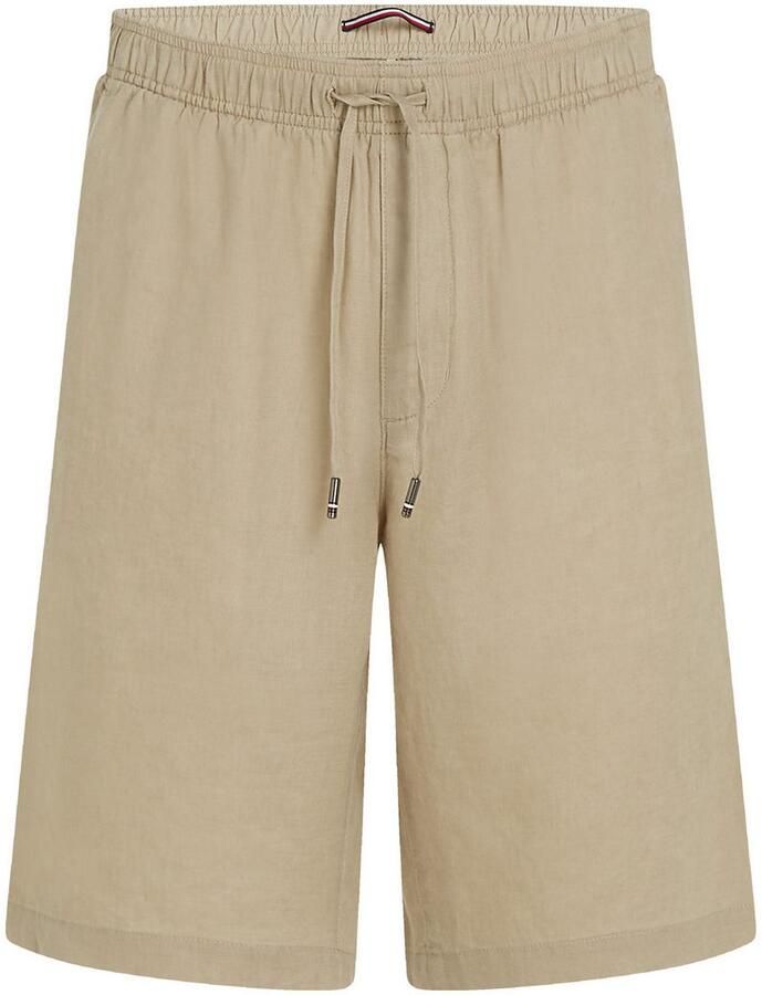 Tommy Hilfiger Korte relaxed fit broek van linnenmix