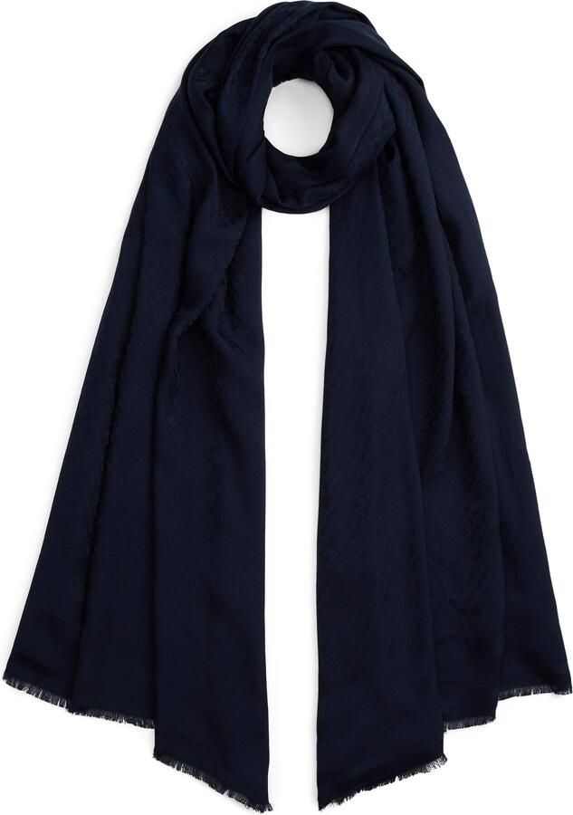 Tommy Hilfiger Sjaal TH Monogram met franjes en th-monogram - Foto 4