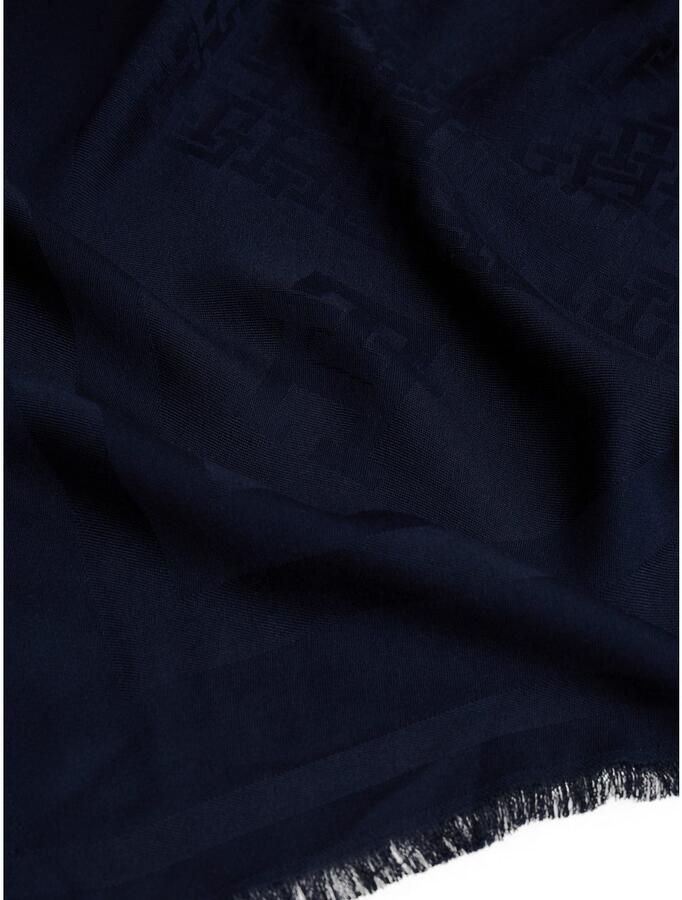 Tommy Hilfiger Sjaal TH Monogram met franjes en th-monogram