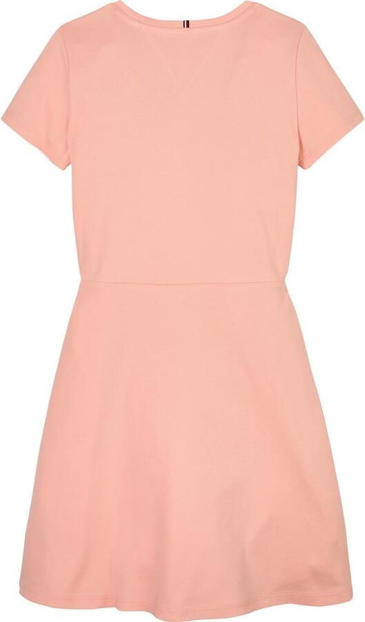 Tommy Hilfiger Skaterjurk ESSENTIAL SKATER DRESS SS met zwijgende rok met logo-borduursel - Foto 4