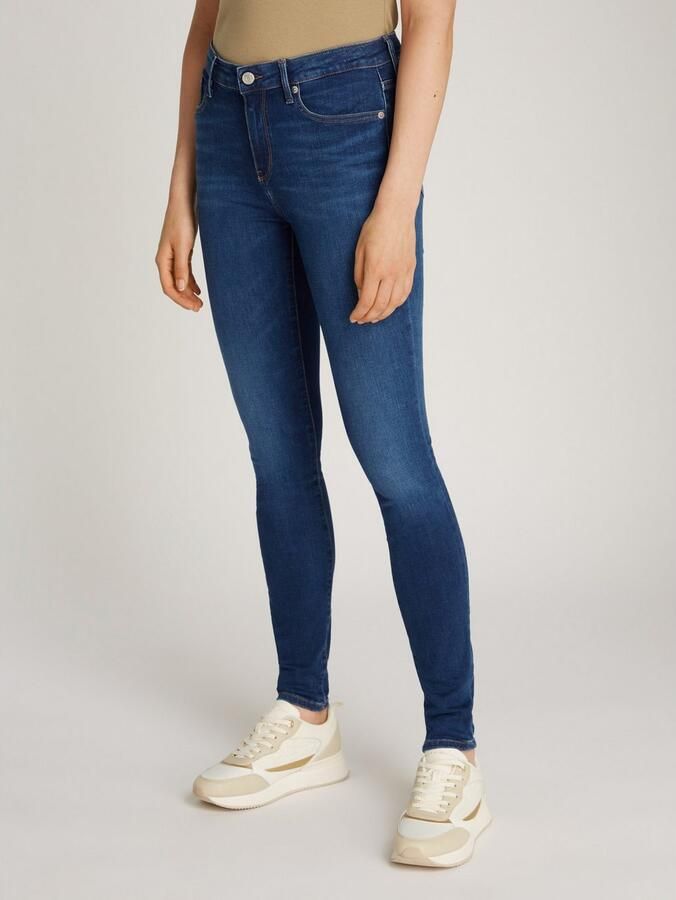 Tommy Hilfiger Skinny fit jeans COMO Skinny RW ACE met logo-badge en enkellange snit - Foto 4