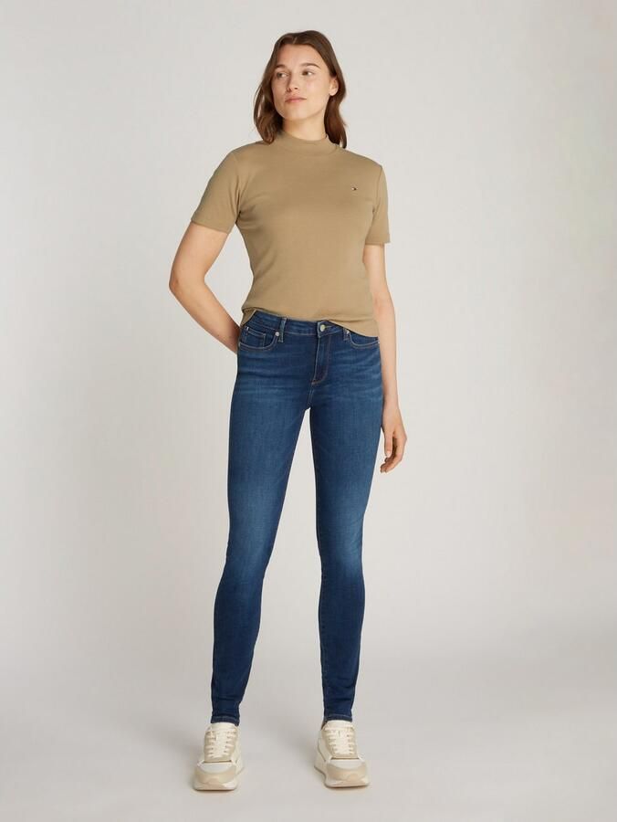 Tommy Hilfiger Skinny fit jeans COMO Skinny RW ACE met logo-badge en enkellange snit - Foto 7